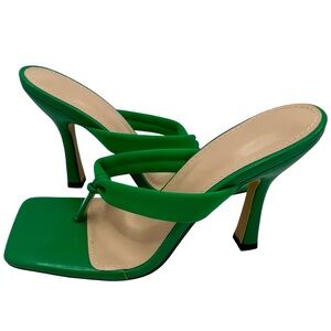 Elegant Green Women's Heels